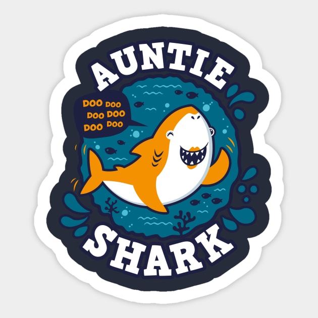 Auntie Shark (trace) Sticker by Olipop